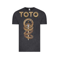 Vintage Black TOTO ROCK Vintage Tee - linhVisuals