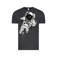 Vintage Black astronaut in the space Vintage Tee - linhVisuals
