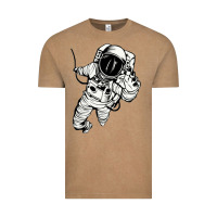 Vintage Coffee astronaut in the space Vintage Tee - linhVisuals