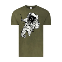 Vintage Olive astronaut in the space Vintage Tee - linhVisuals