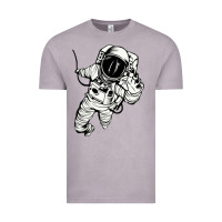 Vintage Zinc astronaut in the space Vintage Tee - linhVisuals