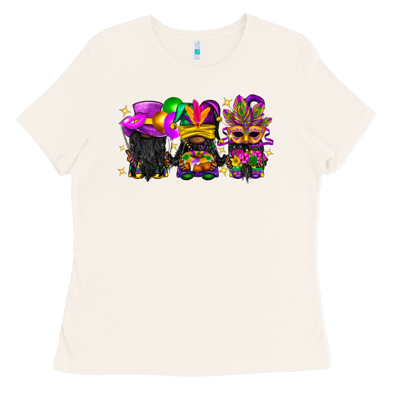 Mardi Gras Afro Gnomies Ladies Tee by BundleAndBundleShop | Teevron