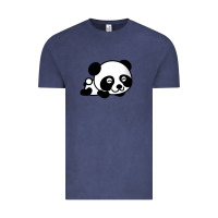Vintage Denim baby panda bear Vintage Tee - linhVisuals