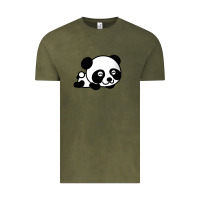 Vintage Olive baby panda bear Vintage Tee - linhVisuals