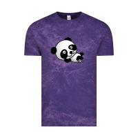 Cloud Purple baby panda bear Vintage Tee - linhVisuals