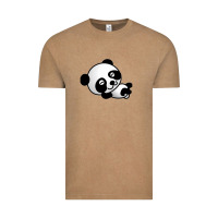 Vintage Coffee baby panda bear Vintage Tee - linhVisuals