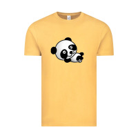 Vintage Mustard baby panda bear Vintage Tee - linhVisuals