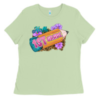 Matcha Hello 1st Grade Ladies Tee - RanaPortraitStore