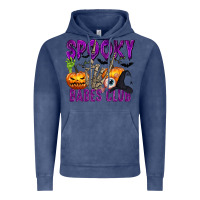 Vintage Denim Spooky babes club Vintage Hoodie - texasbilliewilder