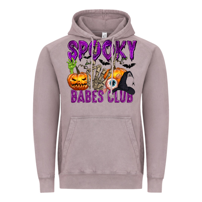 Spooky Babes Club Vintage Hoodie by texasbilliewilder | Teevron