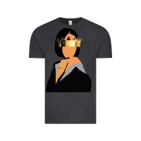 Vintage Black rihanna artwork Vintage Tee - linhVisuals