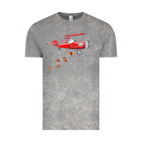Cloud Rock christmas santa claus pilot flying airplane gift tee Vintage Tee - linhVisuals