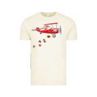 Vintage Arctic christmas santa claus pilot flying airplane gift tee Vintage Tee - linhVisuals