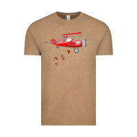 Vintage Coffee christmas santa claus pilot flying airplane gift tee Vintage Tee - linhVisuals
