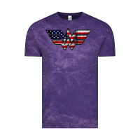 Cloud Purple Wonder woman american flag Vintage Tee - linhVisuals