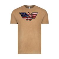 Wonder Woman American Flag Vintage Tee | Teevron