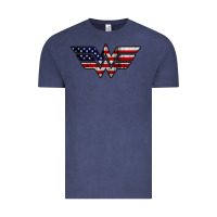 Vintage Denim Wonder woman american flag Vintage Tee - linhVisuals