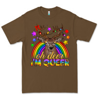 Cacao LGBTQ+ Oh Deer I'm Queer Premium Tee - BundleAndBundleShop