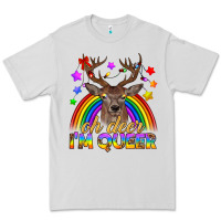 Dove Grey LGBTQ+ Oh Deer I'm Queer Premium Tee - BundleAndBundleShop