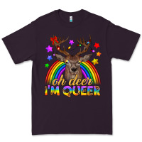 Plum LGBTQ+ Oh Deer I'm Queer Premium Tee - BundleAndBundleShop