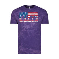 Cloud Purple cowboy patriotic american flag 4th of july gift tee Vintage Tee - linhVisuals