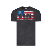 Vintage Black cowboy patriotic american flag 4th of july gift tee Vintage Tee - linhVisuals
