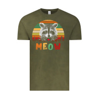 Vintage Olive funny vintage raccoon meow raccoon lovers Vintage Tee - linhVisuals
