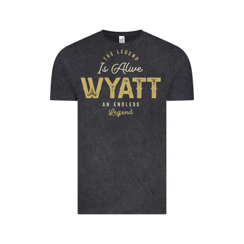 The Legend Wyatt Funny Personalized Name Vintage Tee by linhVisuals | Teevron
