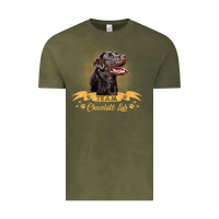 Vintage Olive labrador retriever team chocolate lab funny Vintage Tee - linhVisuals