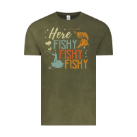 Vintage Olive here fishy fishy fishy fishing lovers gifts Vintage Tee - linhVisuals