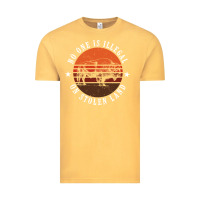 Vintage Mustard no one is illegal on stolen land 4th of july bison Vintage Tee - linhVisuals