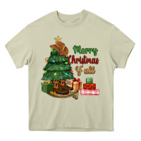Mossy merry christmas y'all Heavy Core Tee - MaliasSmallBusiness
