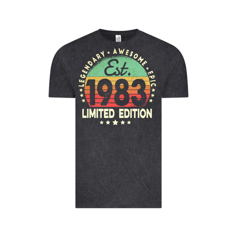 Est. 1983 Vintage 1983 Limited Edition 39th Birthday Retro Pullover Ho Vintage Tee by linhVisuals | Teevron