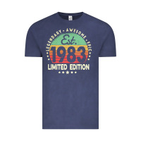 Vintage Denim est. 1983 vintage 1983 limited edition 39th birthday retro pullover ho Vintage Tee - linhVisuals