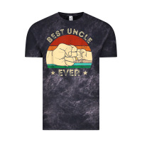 Cloud Black vintage best uncle ever fist bump funny uncle fathers day Vintage Tee - linhVisuals