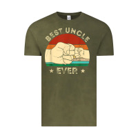 Vintage Olive vintage best uncle ever fist bump funny uncle fathers day Vintage Tee - linhVisuals