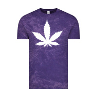 Cloud Purple weed leaf in a pocket marijuana cannabis Vintage Tee - linhVisuals