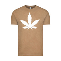 Vintage Coffee weed leaf in a pocket marijuana cannabis Vintage Tee - linhVisuals