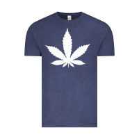Vintage Denim weed leaf in a pocket marijuana cannabis Vintage Tee - linhVisuals