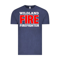 Vintage Denim wildland fire rescue department firefighters firemen uniform Vintage Tee - linhVisuals
