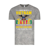 Proud Vietnam Veteran Son Gifts Raised By My Hero Veteran Day Vintage Tee | Teevron
