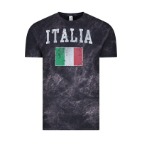Cloud Black vintage italia italian flag italy italiano Vintage Tee - linhVisuals