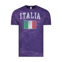 Cloud Purple vintage italia italian flag italy italiano Vintage Tee - linhVisuals