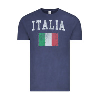 Vintage Denim vintage italia italian flag italy italiano Vintage Tee - linhVisuals