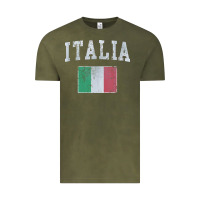Vintage Olive vintage italia italian flag italy italiano Vintage Tee - linhVisuals