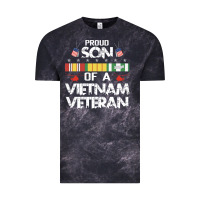 Proud Son Of A Vietnam Veteran Father's Day Vintage Tee | Teevron