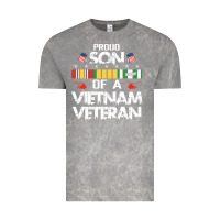 Cloud Rock proud son of a vietnam veteran father's day Vintage Tee - linhVisuals