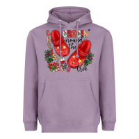 Lavender christmas crocin around the tree Heavyweight Hoodie - CowhideDigitalArt