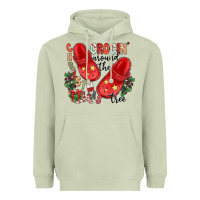 Matcha christmas crocin around the tree Heavyweight Hoodie - CowhideDigitalArt