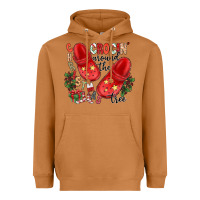 Meerkat christmas crocin around the tree Heavyweight Hoodie - CowhideDigitalArt